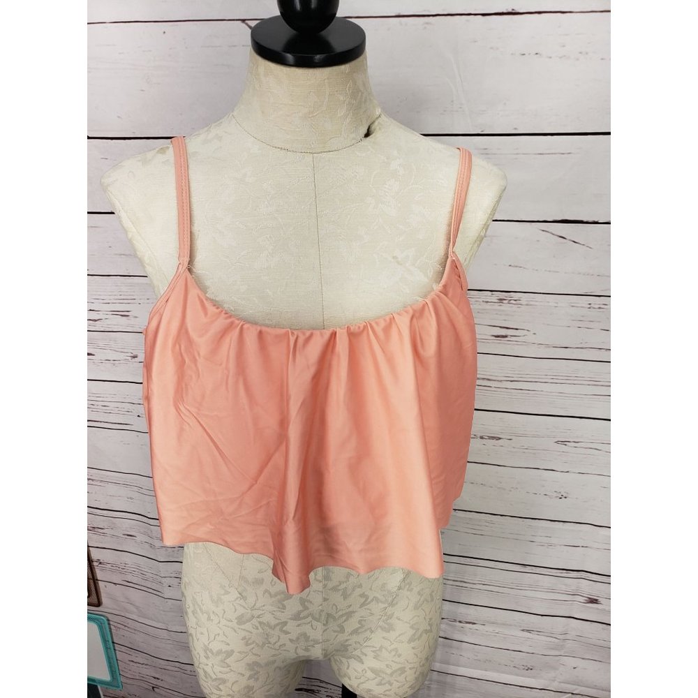 Boutique pink tankini top XL Bathing‎ suit Top